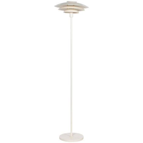 Lampara Pie Metal 38X38X155 Blanco