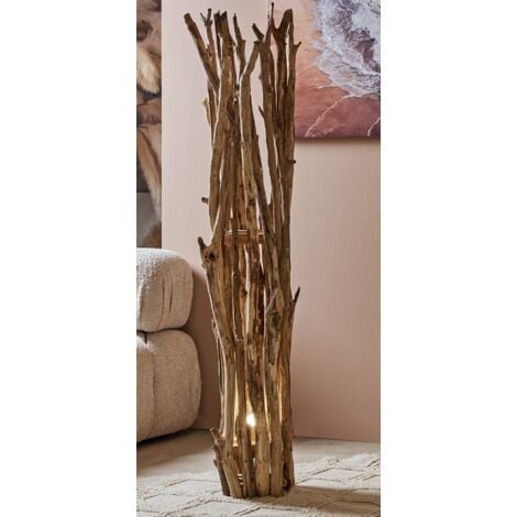 FIJALO Lampara Pie Ramas Naturales 150 Cms. 35Dx150 Cms