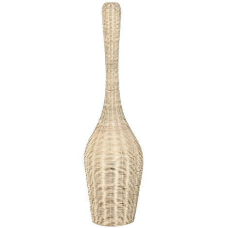 Lampara Pie Ratan Hierro 25X25X85 Natural