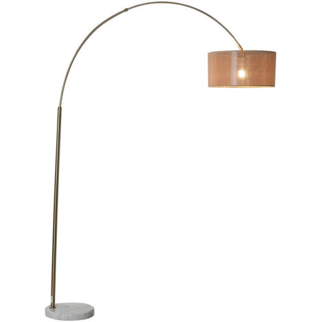 Lampara Pie Ratan Marmol 126X40X193 Natural