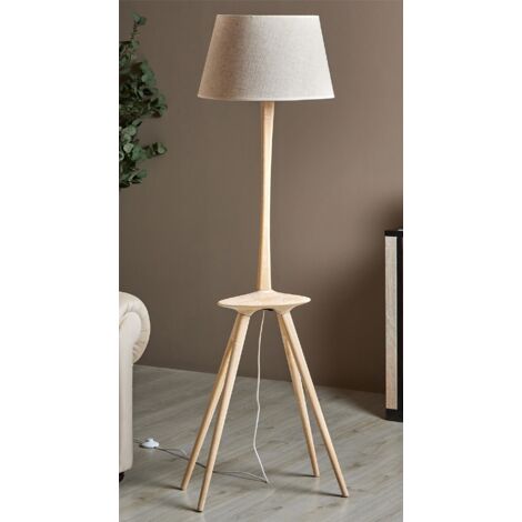 Lampara Pie Zaid Pant. Beige 164 Cms. 52X43X164 Cms