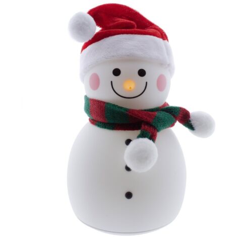 Lámpara portátil decorativa LED Muñeco de nieve