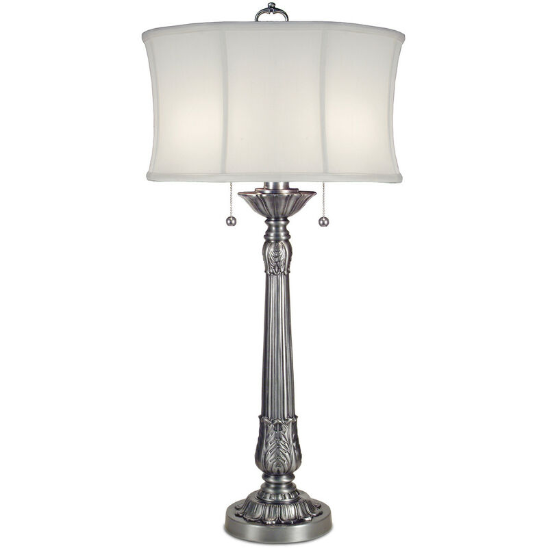 

Lámpara de mesa 2 luces Peltre, E27 - Elstead