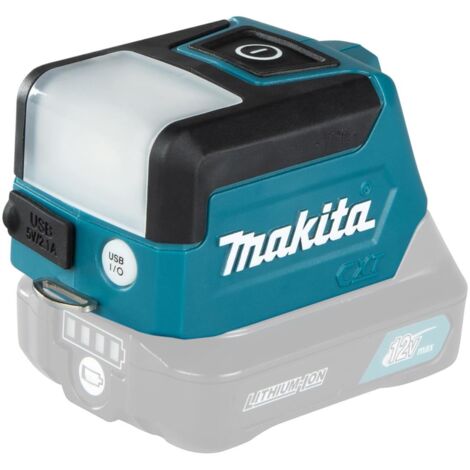 Lámpara recargable Makita con adaptador USB 12 V máx - 200 lx