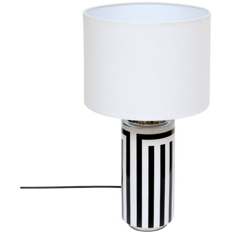 Lámpara Regis H50cm blanco y negro - Atmosphera créateur d'intérieur