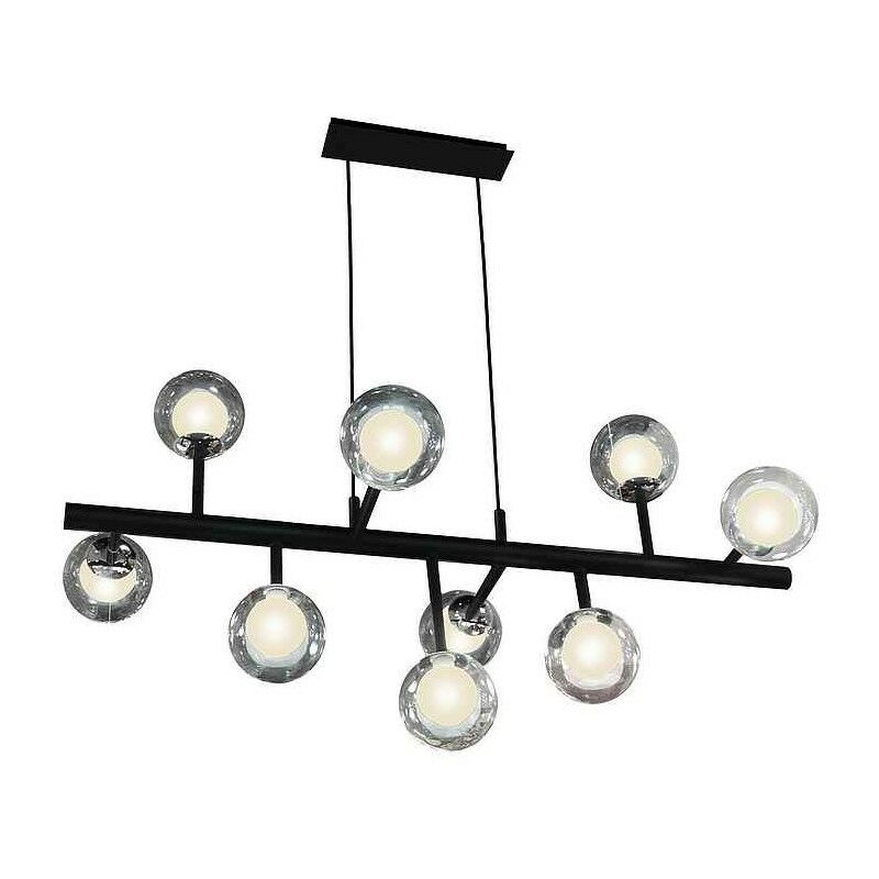 

Lámpara ALTAIS negro-cromo de 9 luces - Schuller