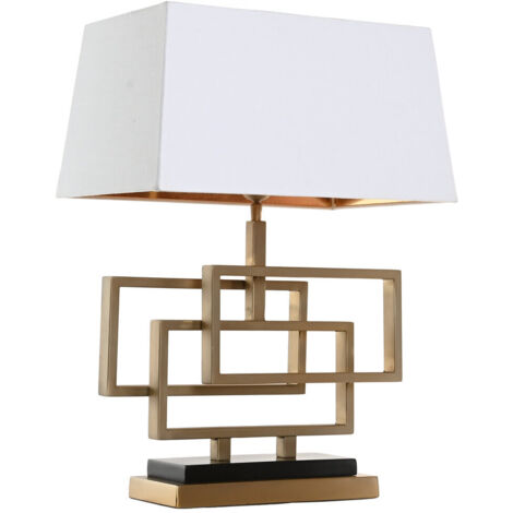 Lampara Sobremesa Acero Patinado 28X44X71 Mate