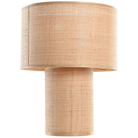 Lampara Sobremesa Bambu 42X42X55 Natural Marron