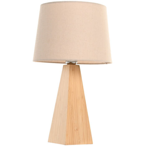 Lampara Sobremesa Bambu Lino 30X30X51 Natural