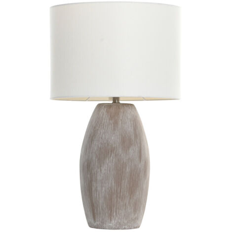 Lampara Sobremesa Ceramica Algodon 40X23X67