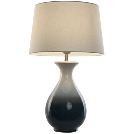 Lampara Sobremesa Ceramica Algodon 40X40X70