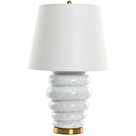 Lampara Sobremesa Ceramica Algodon 43X43X72 Discos