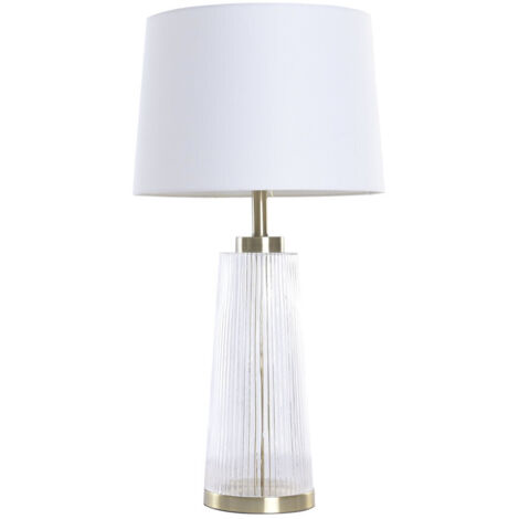 Lampara Sobremesa Cristal Algodon 40X40X78