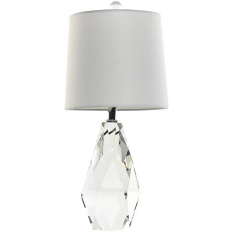 Lampara Sobremesa Cristal Lino 23X23X50