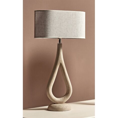 Lampara Sobremesa Cronos Madera Nat. 65 Cms. 40X20X65 Cms