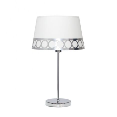 Lampara Sobremesa Dalia 1xe14 Blanco/plata de FABRILAMP.