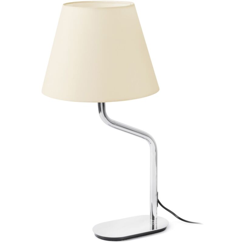 

ETERNA Lámpara sobremesa cromo/beige - CROMO BRILLO