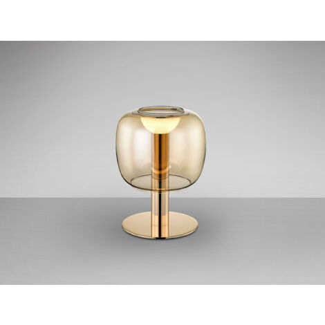 LÁMPARA SOBREMESA ICON ORO/AMBAR