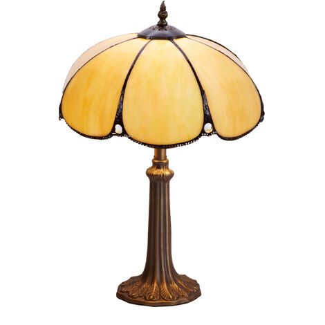 Lámpara Sobremesa mayor Tiffany diámetro 30cm Serie Virginia 212600P