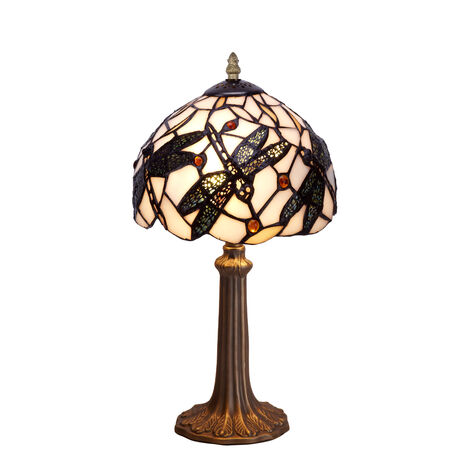 Lámpara Sobremesa menor base de foma Tiffany diámetro 20cm Serie Pedrera 224600P