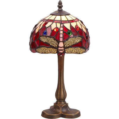 Lámpara Sobremesa menor Tiffany diámetro 20cm Serie Belle Rouge 199470