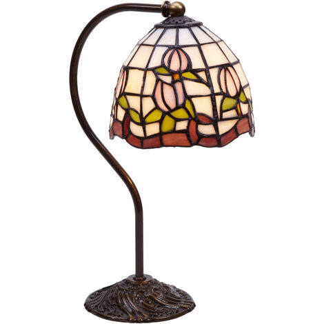 Lámpara Sobremesa menor Tiffany lector diámetro 16cm Serie Compact 415412