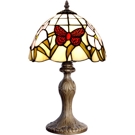 Lámpara Sobremesa menor Tiffany multicolor diámetro 20cm Serie Compact II 420684