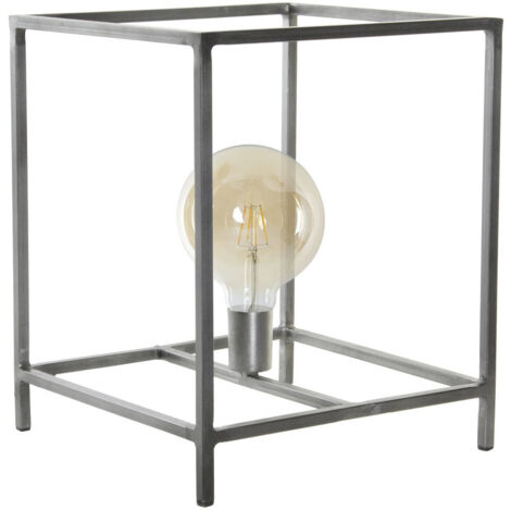 Lampara Sobremesa Metal 33X33X40 Gris Oscuro LA182749