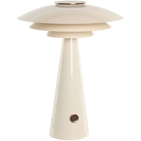 Lampara Sobremesa Metal 38X38X50 Dimmer Blanco