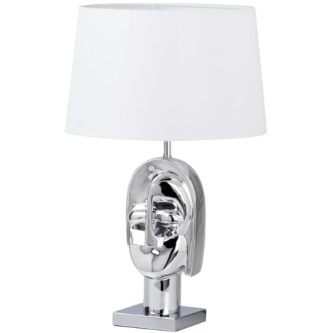 Lampara Sobremesa Metal Resina Lisboa 40X40X65 Cm