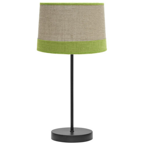 LAMPARA sobremesa modelo Tietar con detalle en verde FABRILAMP