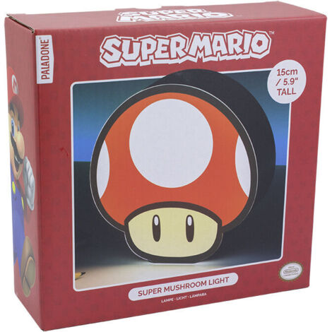 Lámpara sobremesa paladone super mario mushroom