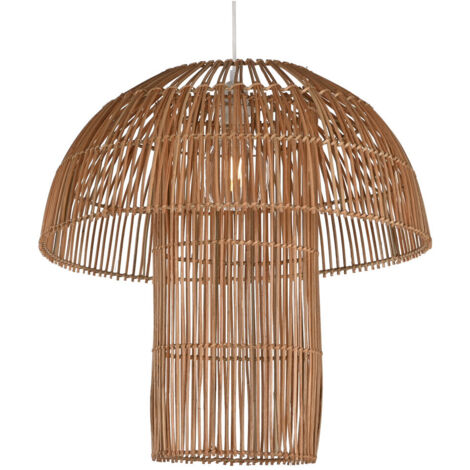 Lampara Sobremesa Ratan 50X50X51 Seta Natural