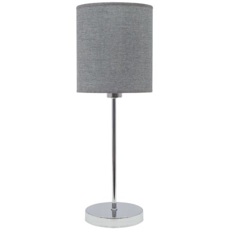 Lampara Sobremesa Serie Axel Plata 1xe14 de FABRILAMP.