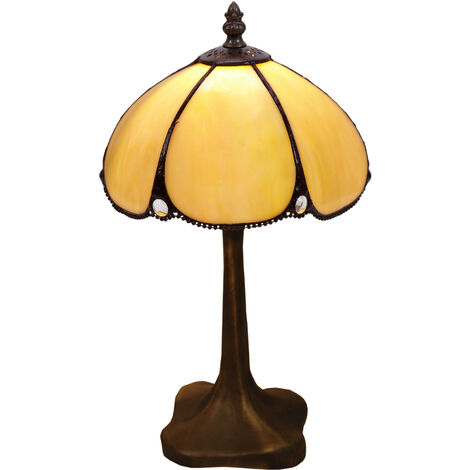 Lámpara Sobremesa Tiffany base con forma Serie Virginia D-20cm 212782B