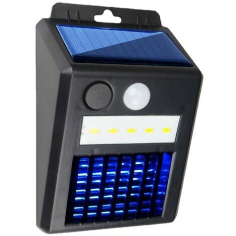 Lámpara solar antimosquitos, portátil, impermeable, UV, para exteriores, antimosquitos, polillas, moscas e insectos.