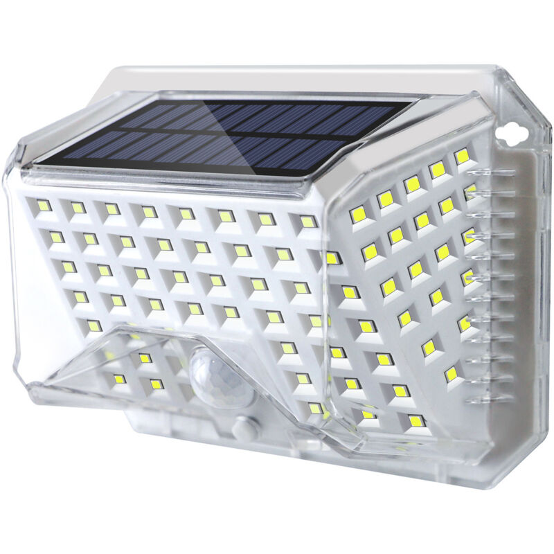 Lámpara solar de exterior con sensor de movimiento, foco LED impermeable, con 3 modos de iluminación, ideal para jardín, garaje, cochera, patio y