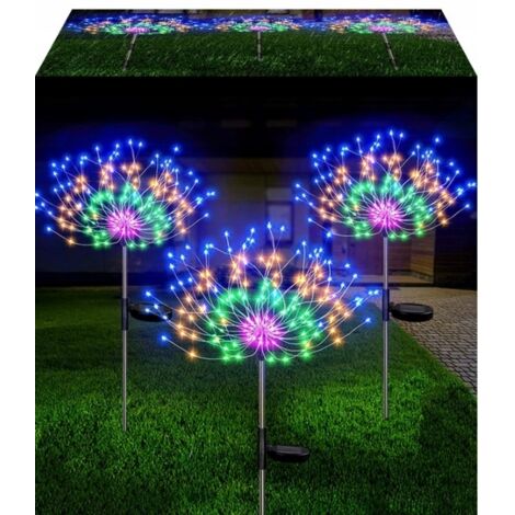 Lámpara solar de jardín DIENTE DE LEÓN 120 LED HIT GARDEN RGB 2x NAVIDAD