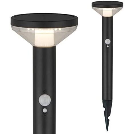 Lámpara solar de jardín maclean mce465 b sensor movimiento IP44