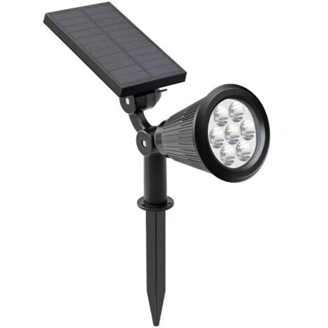 Lámpara solar de jardín para exteriores con 36 LED, clasificación de impermeabilidad IP65, 2 modos de brillo, apta para uso en exteriores, garajes y entradas (blanco cálido).