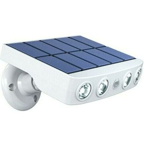 Lámpara solar exterior regulable e impermeable con detector de movimiento - luz blanca - 6000 K