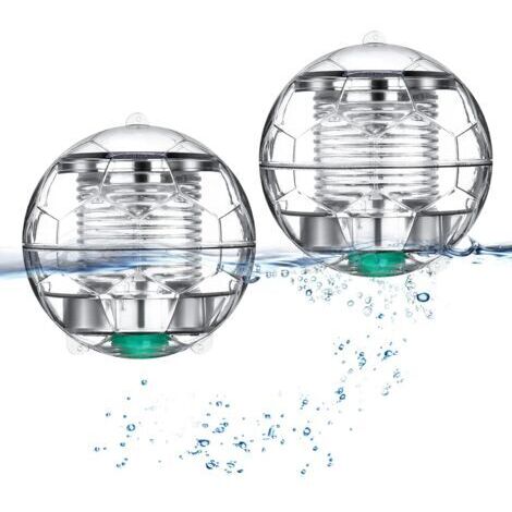 Lámpara Solar Flotante para Piscina Jardín, Cambio de Color Impermeable, Lámpara Colgante Esfera ABS para Estanque Árbol Decoración Exterior-AUTRES