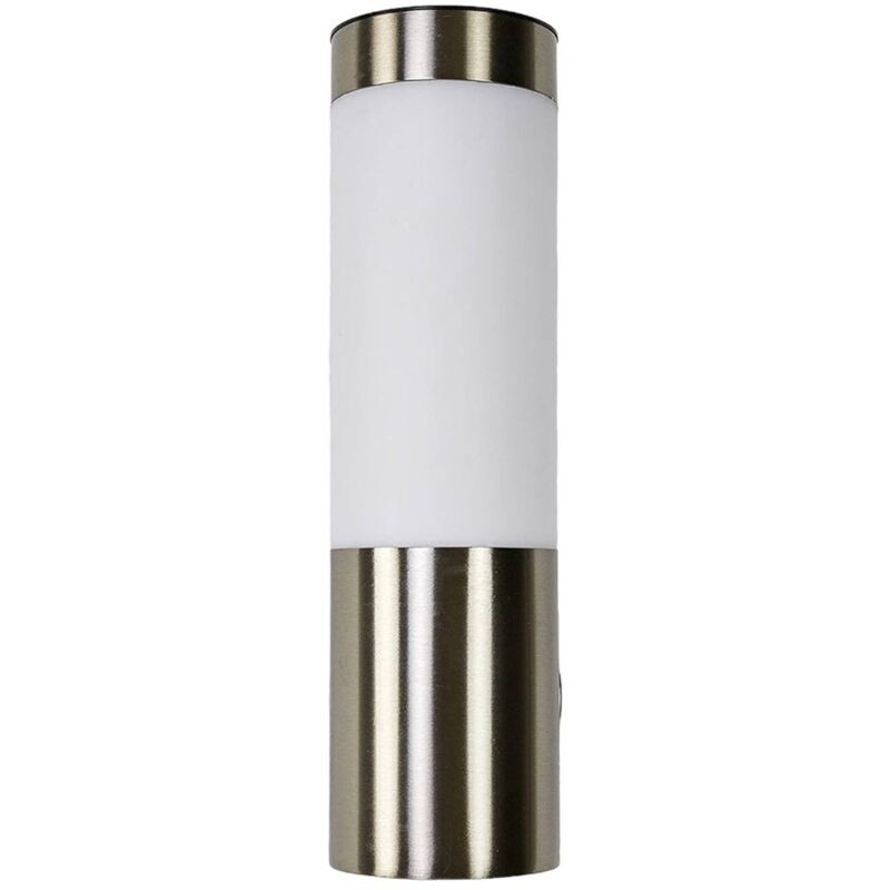 

Lámpara solar LED Aleeza cilíndrica, acero inox.