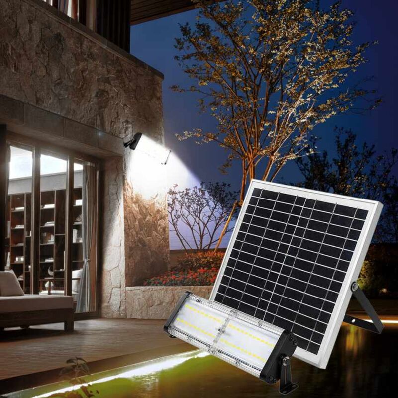 

Lámpara Led jardín y exterior panel solar 5000 lumens Flood