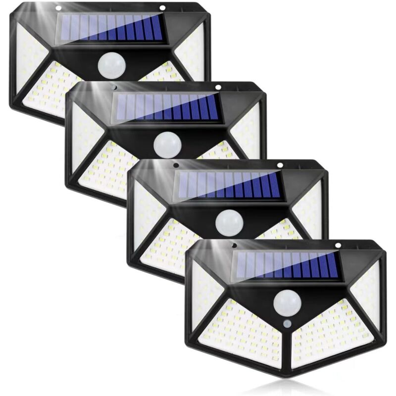 Lámpara solar para exteriores con sensor de movimiento, foco led, iluminación de pared para exteriores, foco solar IP65, resistente al agua, 3 modos