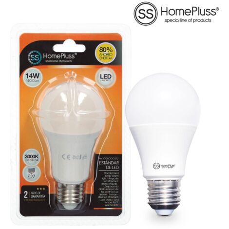 LAMPARA STANDAR LED HOMEPLUSS 14W E27 3000K
