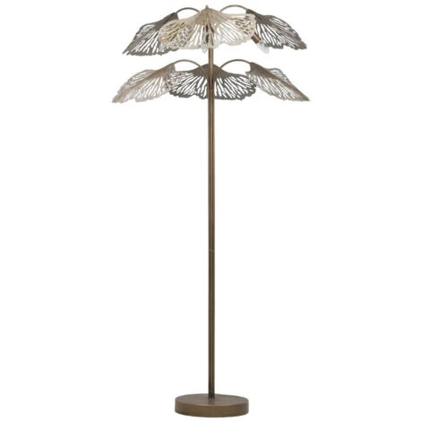 Lampara Suelo Metal Dorada 88X88X166 Cm