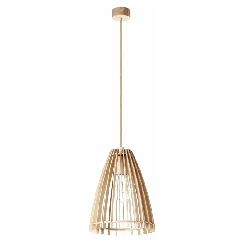 

Lampara suspendida Exo Lighting Cuska S 720B-G05X1A-50 Madera Haya