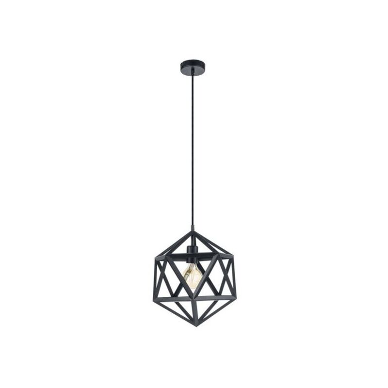 

Lámpara suspendida vintage Eglo con jaula de metal negro 220-240 V IP20 | negro