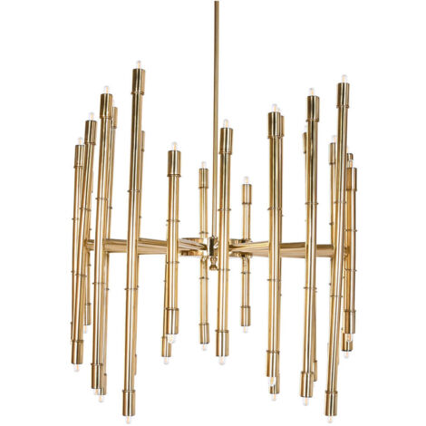 Lampara Techo Acero Patinado 74X74X158 Brillante
